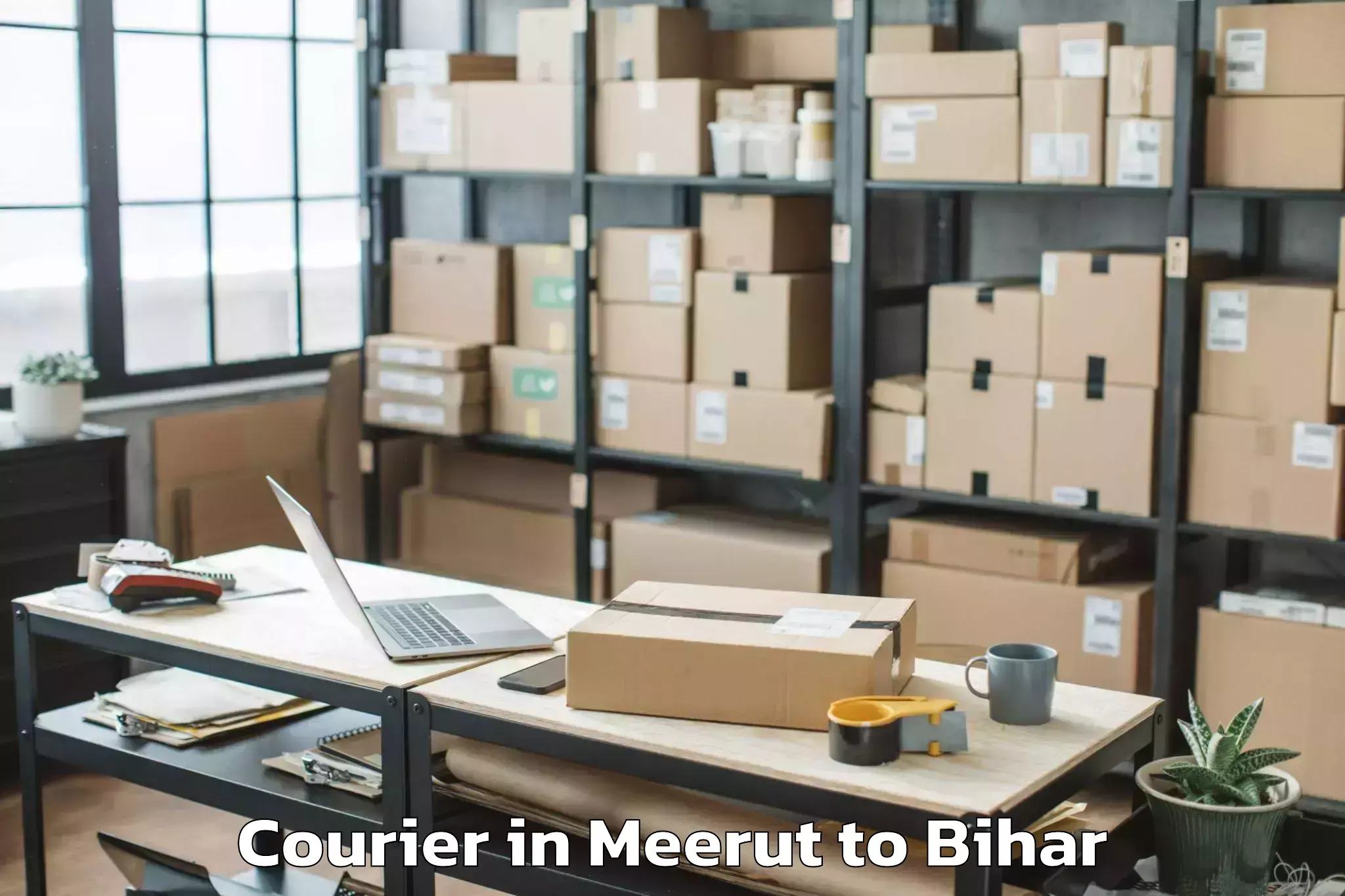 Affordable Meerut to Surajgarha Courier